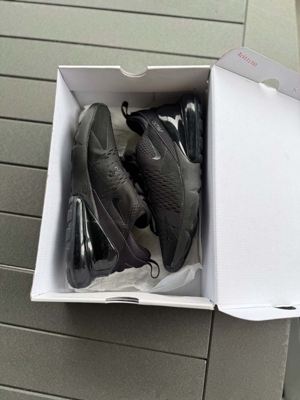 Nike Women's Air Max 270 Triple Black Running Shoes AH6789-006